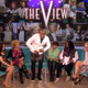Omar Epps wore a leather skirt over pants for his recent appearance on The View.
Screenshot/ABC.com